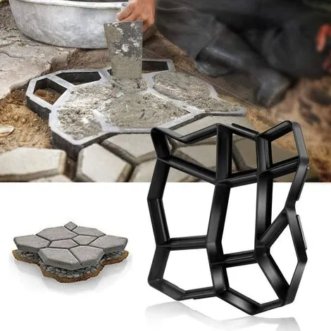 Devenirriche Forever Speed sidewalk Form Paving Stone Paving Mold Pavers Pouring Sidewalks / Stepping Stones Formwork Form, 42.5 X 42.5 X 4cm 3 Devenirriche Forever Speed sidewalk Form Paving Stone Paving Mold Pavers Pouring Sidewalks / Stepping Stones Formwork Form, 42.5 X 42.5 X 4cm