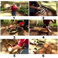 Devenirriche Forever Speed sidewalk Form Paving Stone Paving Mold Pavers Pouring Sidewalks / Stepping Stones Formwork Form, 42.5 X 42.5 X 4cm 9 Devenirriche Forever Speed sidewalk Form Paving Stone Paving Mold Pavers Pouring Sidewalks / Stepping Stones Formwork Form, 42.5 X 42.5 X 4cm -Indoor Flower Pot 35540768 3