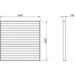 Forest & Garden Forest 8' X 8' Composite Decking Kit - Brown (2.4m X 2.4m) -Indoor Flower Pot 36487498 2