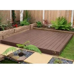 Forest & Garden Forest 8' X 8' Composite Decking Kit - Brown (2.4m X 2.4m) -Indoor Flower Pot 36487498 3
