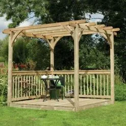 Forest & Garden 8' X 8' (2.44x2.44m) Forest Small Pergola Deck Kit