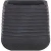 Beliani Modern Outdoor Garden Flower Pot Large 38 X 37 Cm Square Planter Black Parikia