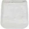 Beliani Outdoor Garden Flower Pot Large 50 X 49 Cm Square Planter Dirty White Parikia 2 Beliani Outdoor Garden Flower Pot Large 50 X 49 Cm Square Planter Dirty White Parikia -Indoor Flower Pot 36731901 1