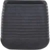 Beliani Modern Outdoor Garden Flower Pot Large 50 X 49 Cm Square Planter Black Parikia 2 Beliani Modern Outdoor Garden Flower Pot Large 50 X 49 Cm Square Planter Black Parikia -Indoor Flower Pot 36731910 1 1
