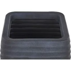 Beliani Modern Outdoor Garden Flower Pot Large 50 X 49 Cm Square Planter Black Parikia -Indoor Flower Pot 36731910 5 2