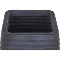 Beliani Modern Outdoor Garden Flower Pot Large 50 X 49 Cm Square Planter Black Parikia -Indoor Flower Pot 36731910 5