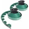 VOUNOT Plastic Garden Edging, Flexible Lawn Edging With Pegs, Green 20m -Indoor Flower Pot 36757870 1