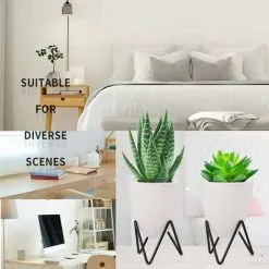 LangRay 3 Pcs Flower Pots, Flower Pots With Stands, Plant Holders Plant Pots, Plants Plant Pot For Indoor, Outdoor, Balcony, Garden (Small) -Indoor Flower Pot 37252728 5