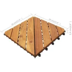 Decking Tiles 10 Pcs 30x30 Cm Solid Acacia Wood VidaXL -Indoor Flower Pot 37880530 3