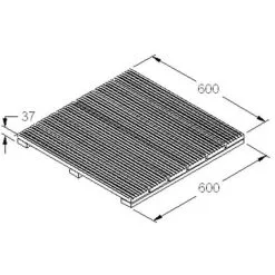 Forest & Garden Patio Deck Tile 60 X 60cm Pack Of 4 -Indoor Flower Pot 40455710 5