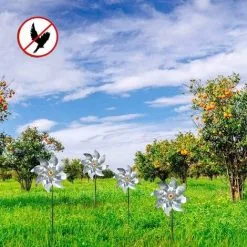 LITZEE Bird Repellent, 10 Pieces Windmill Reflector, Reflective Bird Repellent, Reflective Windmill Bird Repellent To Protect Garden, Orchard, Yard, Roof -Indoor Flower Pot 42955217 3