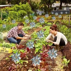 LITZEE Bird Repellent, 10 Pieces Windmill Reflector, Reflective Bird Repellent, Reflective Windmill Bird Repellent To Protect Garden, Orchard, Yard, Roof -Indoor Flower Pot 42955217 4