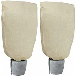 LITZEE Garden Fleece Plant Warming Jackets, Winter Plant Frost Protection Cover - 2Pack (180 X 120CM)