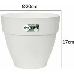 Elho Flowerpot Cachepot Garden Planter Box Outdoor Plant Pot Modern Design Plastic White Round Square Rectangular Rund/3,2 Liter (de) -Indoor Flower Pot 50317722 5
