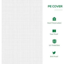 Outsunny Mini Greenhouse Portable Garden Growhouse With Zipper Design, White 10 Outsunny Mini Greenhouse Portable Garden Growhouse With Zipper Design, White -Indoor Flower Pot 50886504 4