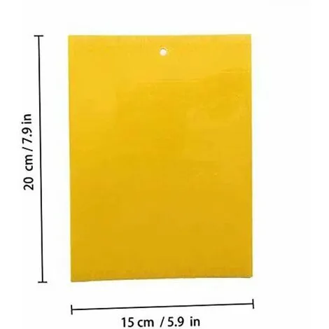 LangRay Insect Traps, 50 Double Sided Sticky Paper, Yellow Sticky Papers For White Fly Sheet For Anti-Insect Anti White Fly Leaf, Moths Garden Plant Flower Fruit 7 LangRay Insect Traps, 50 Double Sided Sticky Paper, Yellow Sticky Papers For White Fly Sheet For Anti-Insect Anti White Fly Leaf, Moths Garden Plant Flower Fruit - Image 5