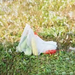 LangRay 100 Pack Insect Repellent Mesh Bags, Nylon Protective Garden Net, Reusable Fruit And Plant Protection Bag, Bird Grape Bag With Drawstring (15 X 10cm (100pcs)) -Indoor Flower Pot 51796703 5