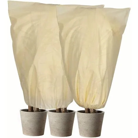 Langray Plant Fleece Frost Protection, Plant Frost Protection Cover For Plants Trees Shrubs-Reusable Shrub Covers Jacket With Zipper Drawstring(8060cm) 4 Langray Plant Fleece Frost Protection, Plant Frost Protection Cover For Plants Trees Shrubs-Reusable Shrub Covers Jacket With Zipper Drawstring(8060cm) - Image 2