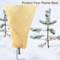 Langray Plant Fleece Frost Protection, Plant Frost Protection Cover For Plants Trees Shrubs-Reusable Shrub Covers Jacket With Zipper Drawstring(8060cm) 9 Langray Plant Fleece Frost Protection, Plant Frost Protection Cover For Plants Trees Shrubs-Reusable Shrub Covers Jacket With Zipper Drawstring(8060cm) -Indoor Flower Pot 51801023 3