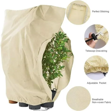 Langray Winter Plant Fleece Frost Protection Cover, Plant Warming Jackets (6080CM) 5 Langray Winter Plant Fleece Frost Protection Cover, Plant Warming Jackets (6080CM) - Image 3