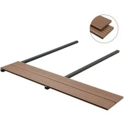 Topdeal WPC Solid Decking Boards With Accessories 10m2 2.2m Light Brown VDTD18553 -Indoor Flower Pot 51865698 3