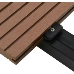 Topdeal WPC Solid Decking Boards With Accessories 10m2 2.2m Light Brown VDTD18553 -Indoor Flower Pot 51865698 5