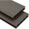 Topdeal WPC Hollow Decking Boards With Accessories 16m2 2.2m Dark Brown VDTD18611 -Indoor Flower Pot 51865709 1