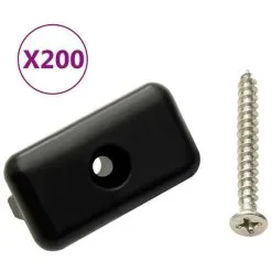 Topdeal Decking Clips With Screws 200pcs Plastic And Stainless Steel304 FF149004UK