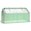 Outsunny Portable Greenhouse Outdoor Growhouse With 4 Windows For Plants, Green