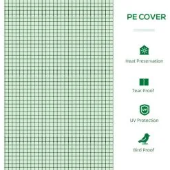 Outsunny Portable Greenhouse Outdoor Growhouse With 4 Windows For Plants, Green -Indoor Flower Pot 52824357 4