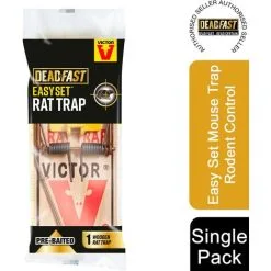 Deadfast Easy Set Rat Trap Rodent Control Single Pack