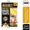 Deadfast Easy Set Mouse Trap Rodent Control Twin 2 Pack -Indoor Flower Pot 53314684 1