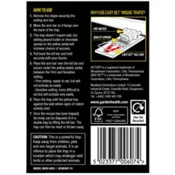 Deadfast Easy Set Mouse Trap Rodent Control Twin 2 Pack -Indoor Flower Pot 53314684 3