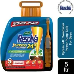 Resolva Xpress 24H Weedkiller Power Pump Safe For Bees Ready To Use 5L