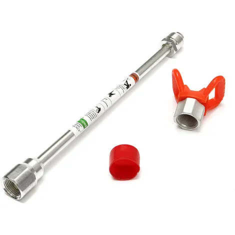 Drillpro Airless Paint Sprayer Spray Gun Tip Extension Pole Fit 30CM 4 Drillpro Airless Paint Sprayer Spray Gun Tip Extension Pole Fit 30CM - Image 2