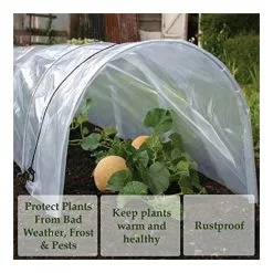 Garden Mile 2x Polytunnel Cloche Mini Garden Greenhous, Seedling Propagator, Plant Cover Frost Protection 1.5m X 45cm X 45cm 8 Garden Mile 2x Polytunnel Cloche Mini Garden Greenhous, Seedling Propagator, Plant Cover Frost Protection 1.5m X 45cm X 45cm -Indoor Flower Pot 54420792 3