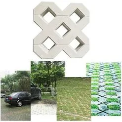 Tinor Paving Mold, DIY Concrete Slab Mold Square Garden Plastic Concrete Path Paving Brick Propylene Pavement Mold Walkway Garden Buildings Accessories Concrete Mold (40X40CM) -Indoor Flower Pot 55651019 5