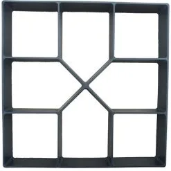 Tinor Plastic Paving Mold 40 X 40cm For Garden Patio Driveway Patio Yard Sidewalk Concrete Cement Paving Mold Reusable Paver Mold DIY Formwork Mold