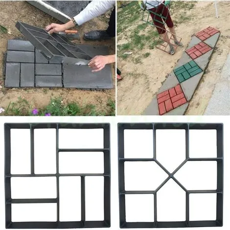 Tinor Plastic Paving Mold 40 X 40cm For Garden Patio Driveway Patio Yard Sidewalk Concrete Cement Paving Mold Reusable Paver Mold DIY Formwork Mold 7 Tinor Plastic Paving Mold 40 X 40cm For Garden Patio Driveway Patio Yard Sidewalk Concrete Cement Paving Mold Reusable Paver Mold DIY Formwork Mold - Image 5