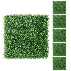 Yaheetech 6PCS Artificial Boxwood Panels Plastic Greenery Green