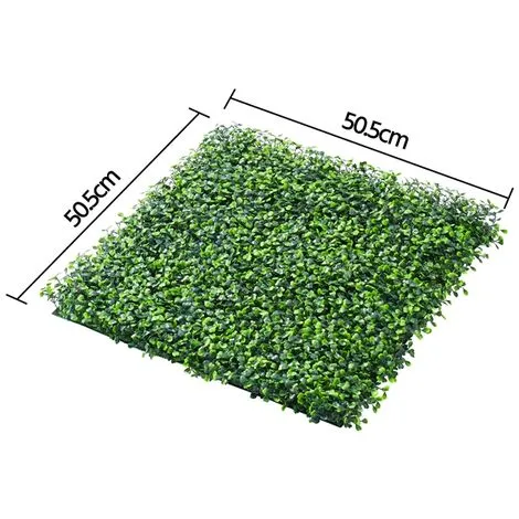 Yaheetech 6PCS Artificial Boxwood Panels Plastic Greenery Green 7 Yaheetech 6PCS Artificial Boxwood Panels Plastic Greenery Green - Image 5