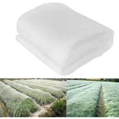 Tinor 10x2.5m(40 Mesh 1mm Mesh) Fine Mesh Insect Protection Net For Garden, Greenhouse, Plant, Fruit, Flower, Crop, Pest Repellent
