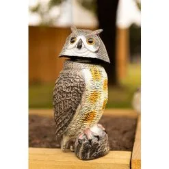 Garden Mile Swivel Head Owl Bird Deterrent Decoy Bird Scarer Pest Control Scares Birds Bird Repellent For Garden