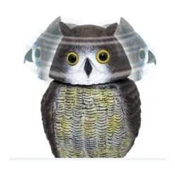 Garden Mile Swivel Head Owl Bird Deterrent Decoy Bird Scarer Pest Control Scares Birds Bird Repellent For Garden -Indoor Flower Pot 56928539 3