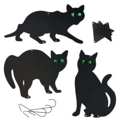 KCT Black Metal Cat Scarer Pest Deterrant - 3 Pack