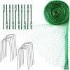 Tinor Green Bird Netting Mesh Garden Plant Netting Fruit Tree Netting With Cable Ties And U-Shape Garden Stakes, 4m X 10m (13.1 X 32.8 Feet) -Indoor Flower Pot 57275388 1