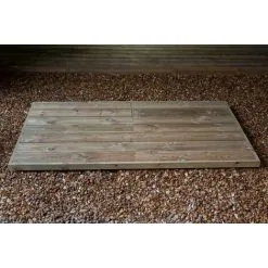 THE GARDEN VILLAGE 360L Large Quad Deck Base - Only Available To Order If Ordered With Store - L105 X W304 X H5 Cm - Wood