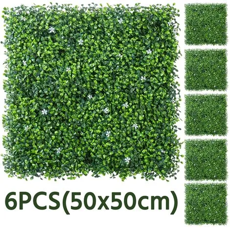 Yaheetech 6PCS Faux Ivy Artificial Boxwood Plastic Boxwood 3 Yaheetech 6PCS Faux Ivy Artificial Boxwood Plastic Boxwood