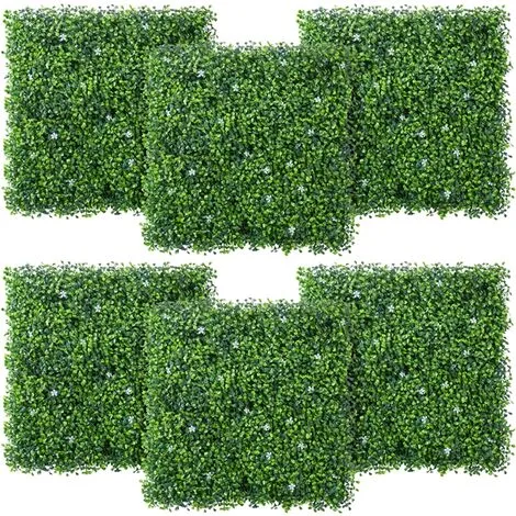 Yaheetech 6PCS Faux Ivy Artificial Boxwood Plastic Boxwood 5 Yaheetech 6PCS Faux Ivy Artificial Boxwood Plastic Boxwood - Image 3