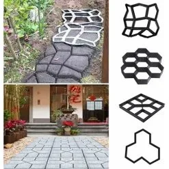 ECHOO Plastic Flooring Mold Paving Mold, Medium Concrete Molds Stones, Stepping Stone 11 ECHOO Plastic Flooring Mold Paving Mold, Medium Concrete Molds Stones, Stepping Stone -Indoor Flower Pot 58413779 5